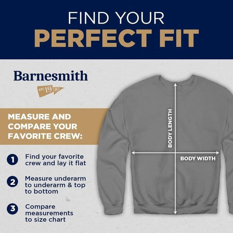 Crewneck Sweatshirt for College, Heritage Logo, Adult Unisex simple, vintage, premium, professional