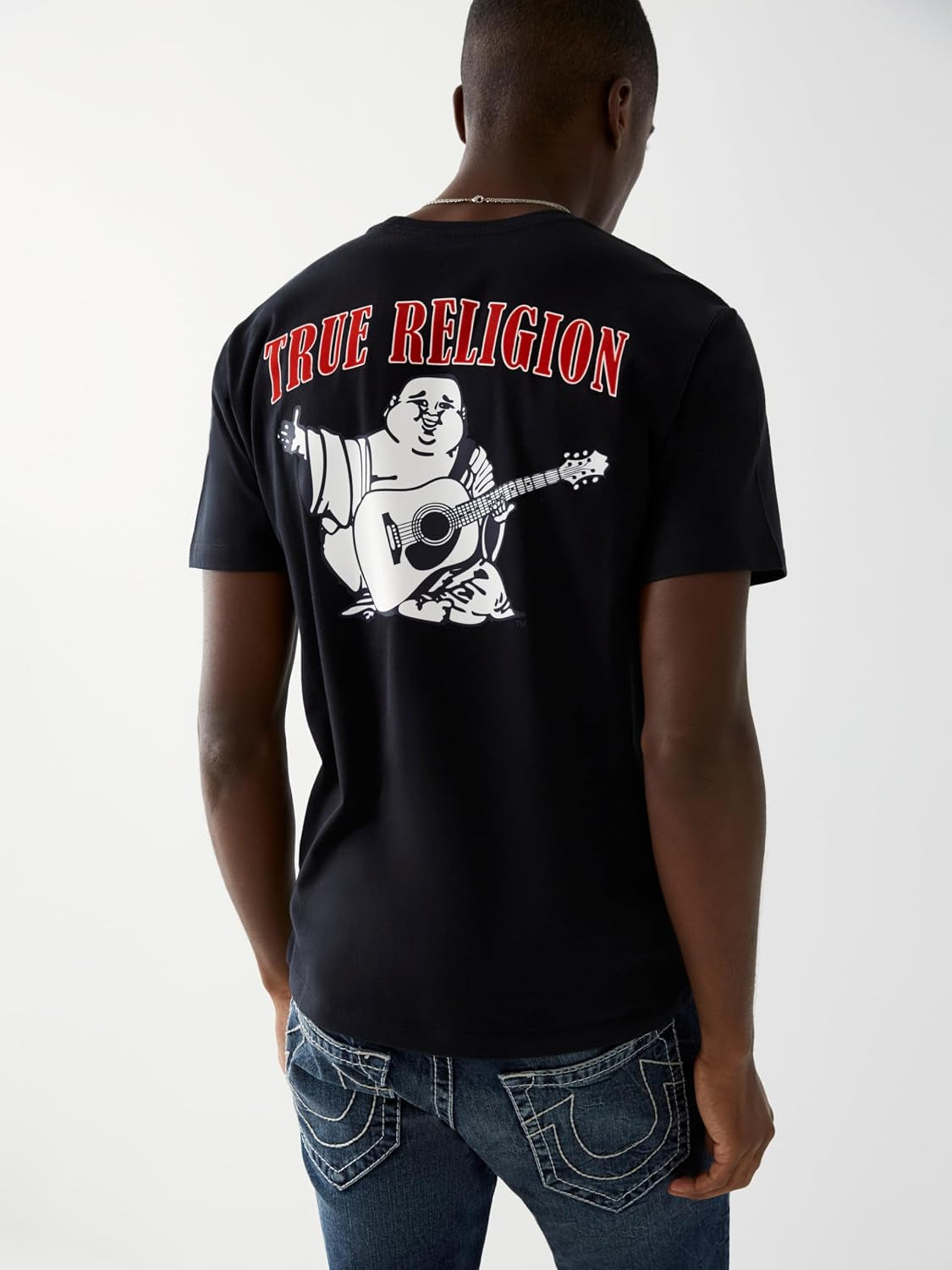 True Religion Men’S Buddha Logo Crew Neck Tee Shirt