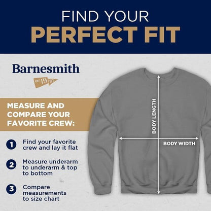Crewneck Sweatshirt for College, Heritage Logo, Adult Unisex simple, vintage, premium, professional