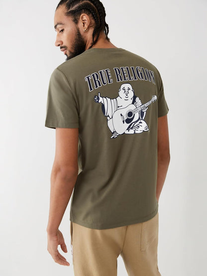 True Religion Men’S Buddha Logo Crew Neck Tee Shirt