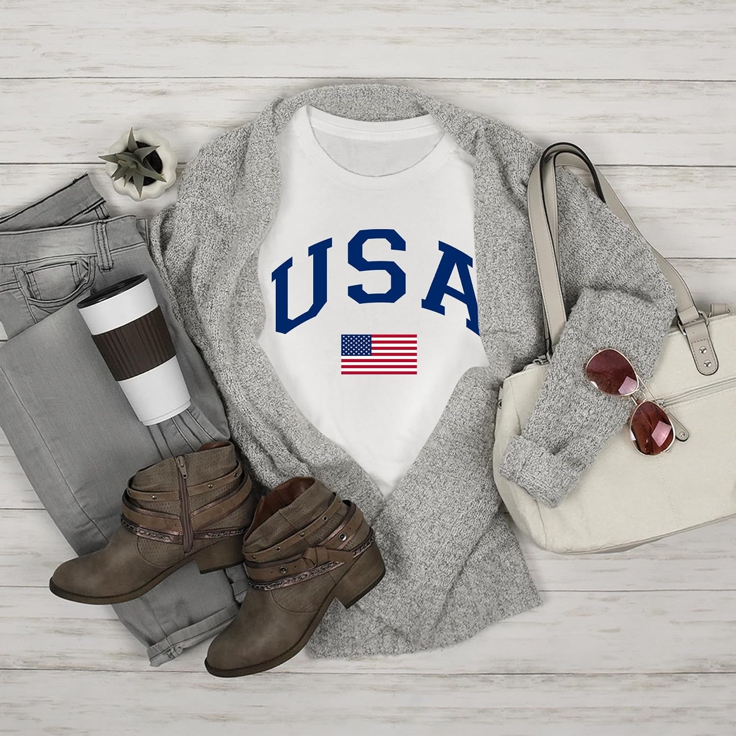 USA Patriotic Graphic T Shirt Independence Day American Flag July Fourth Unisex Tee simple, vintage, premium, professional