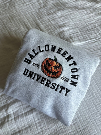 Halloweentown University Embroidered Sweatshirt | Fall Sweater | Halloweentown Crewneck | Halloween Sweatshirt | Halloweentown University simple, vintage, premium, professional
