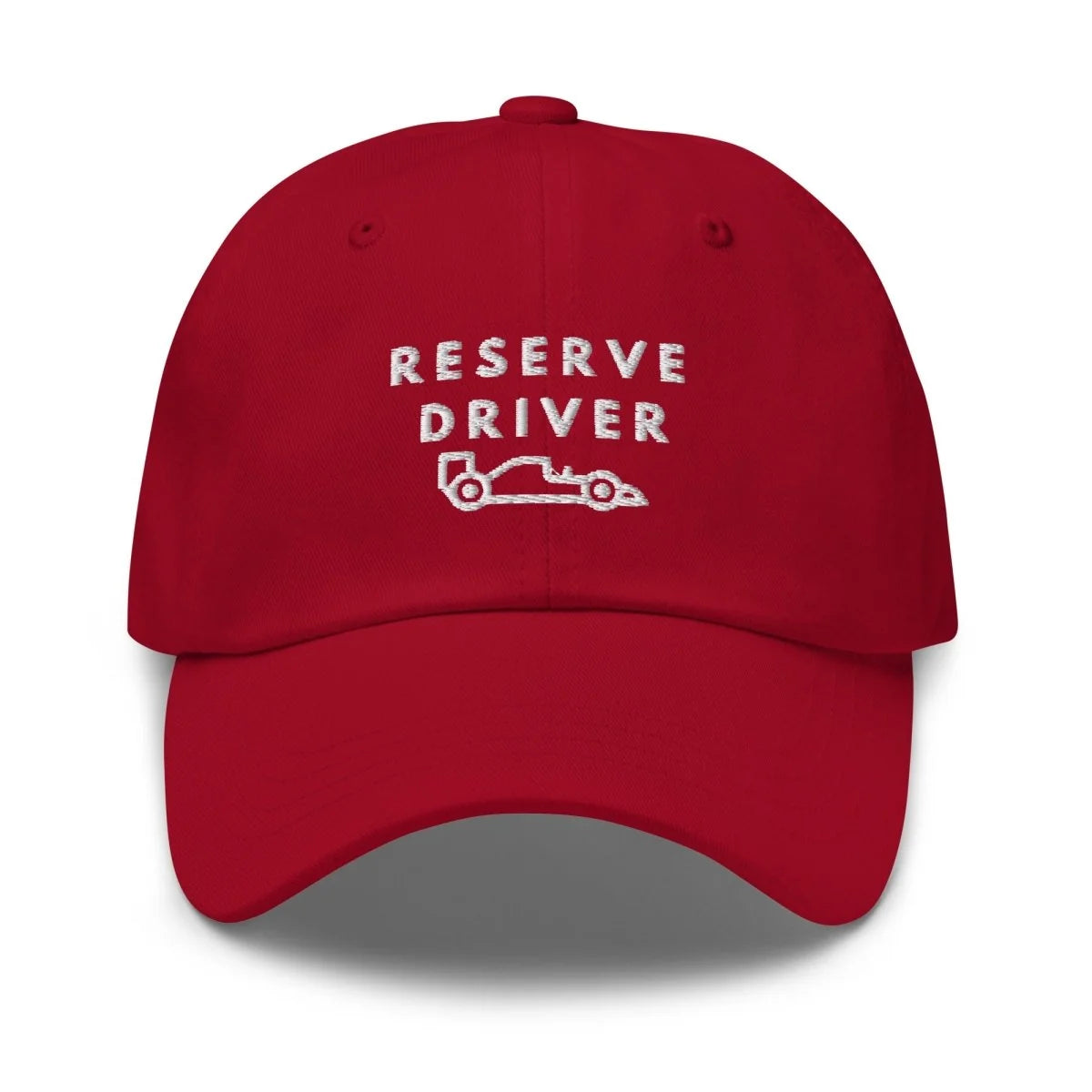 Reserve Driver White Embroidered Dad Hat simple, vintage, premium, professional