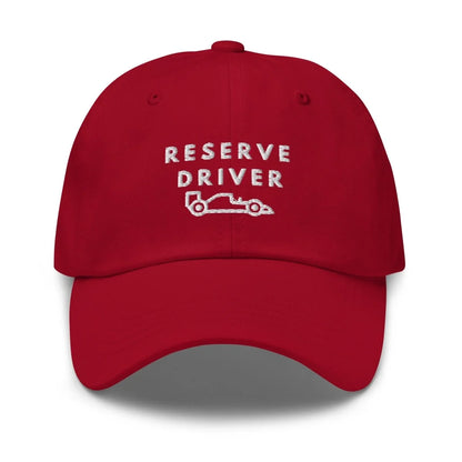 Reserve Driver White Embroidered Dad Hat simple, vintage, premium, professional