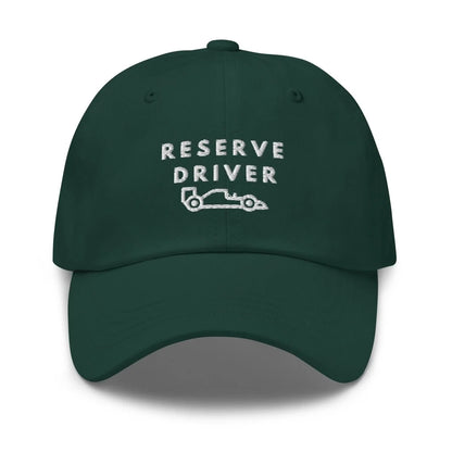 Reserve Driver White Embroidered Dad Hat simple, vintage, premium, professional
