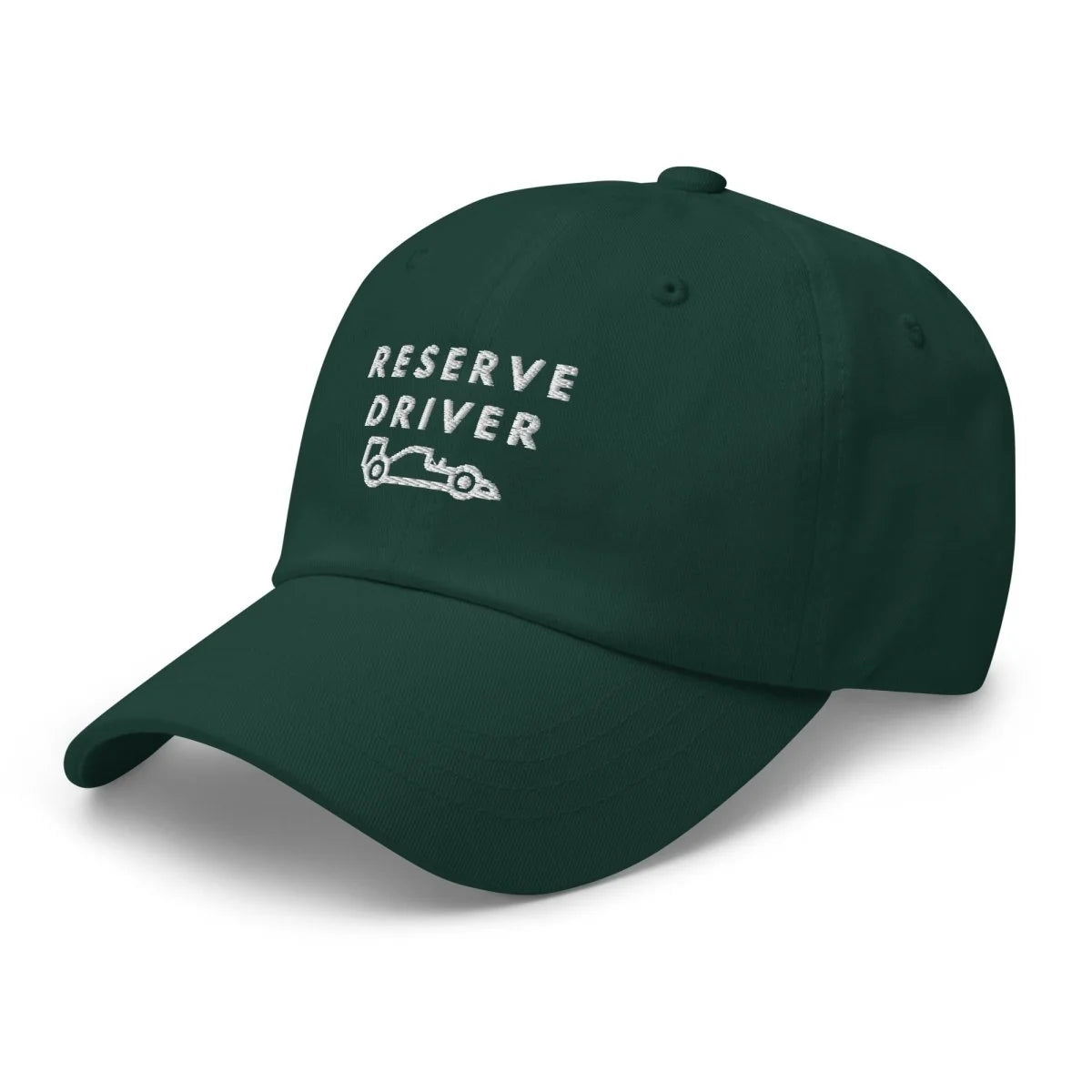 Reserve Driver White Embroidered Dad Hat simple, vintage, premium, professional
