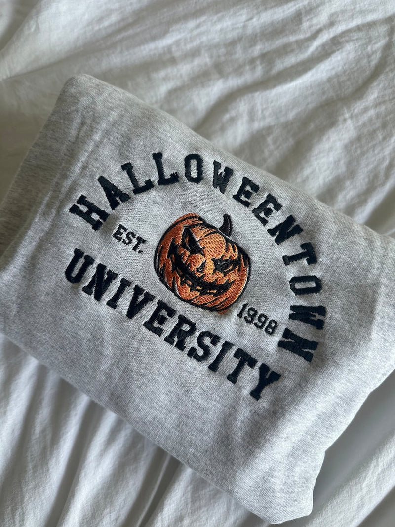 Halloweentown University Embroidered Sweatshirt | Fall Sweater | Halloweentown Crewneck | Halloween Sweatshirt | Halloweentown University simple, vintage, premium, professional