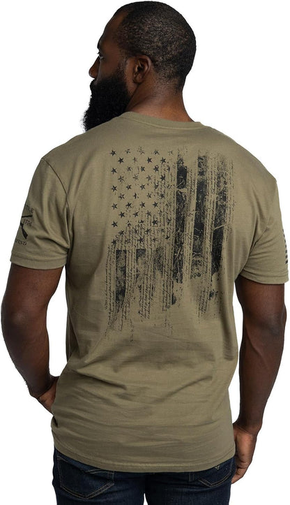 American 1776 Flag Men'S Graphic Tee simple, vintage, premium, professional