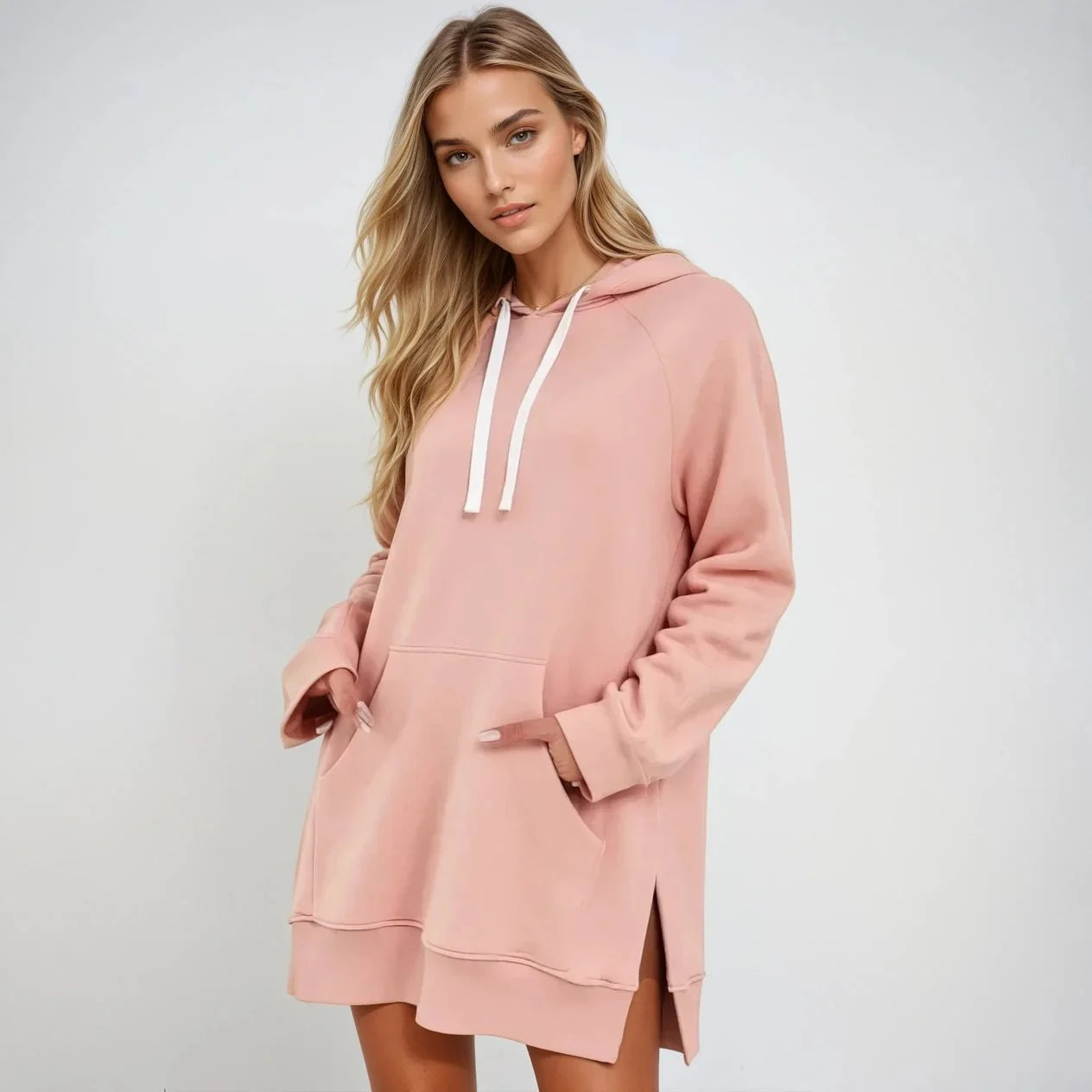 OVERSIZED HOODIE DRESS simple, vintage, premium, professional