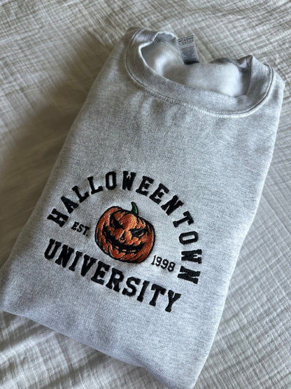 Halloweentown University Embroidered Sweatshirt | Fall Sweater | Halloweentown Crewneck | Halloween Sweatshirt | Halloweentown University simple, vintage, premium, professional