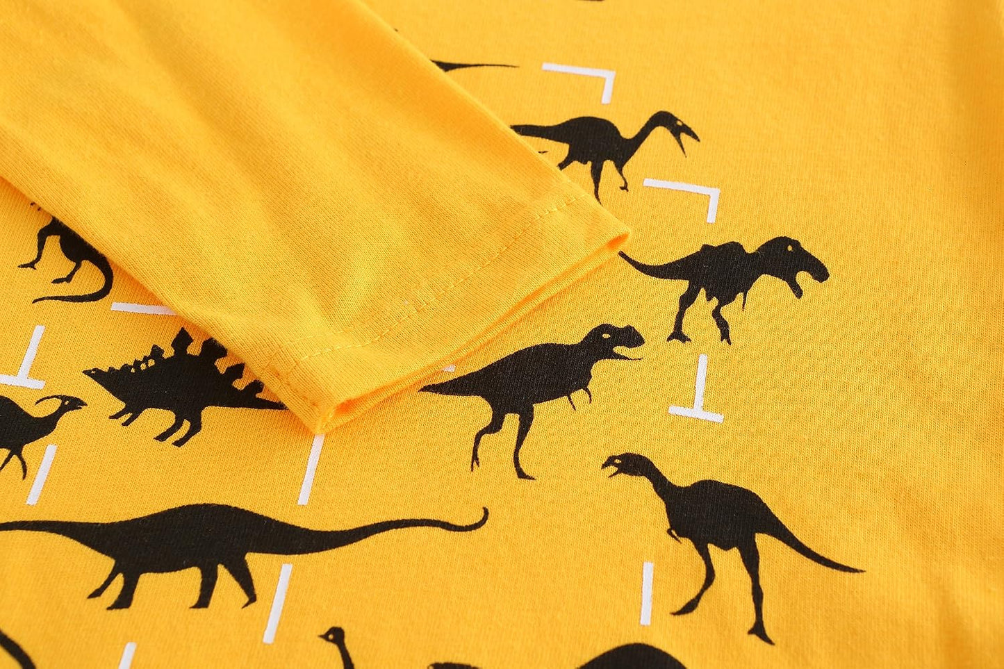 Boys Cotton Long Sleeve T-Shirts T Rex Dinosaur Shirt Graphic Tees