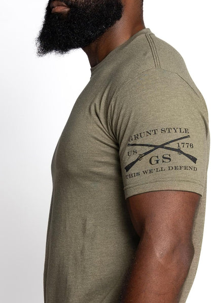 American 1776 Flag Men'S Graphic Tee simple, vintage, premium, professional