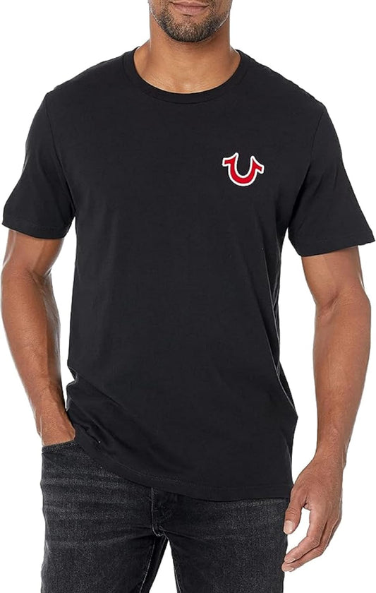 True Religion Men’S Buddha Logo Crew Neck Tee Shirt