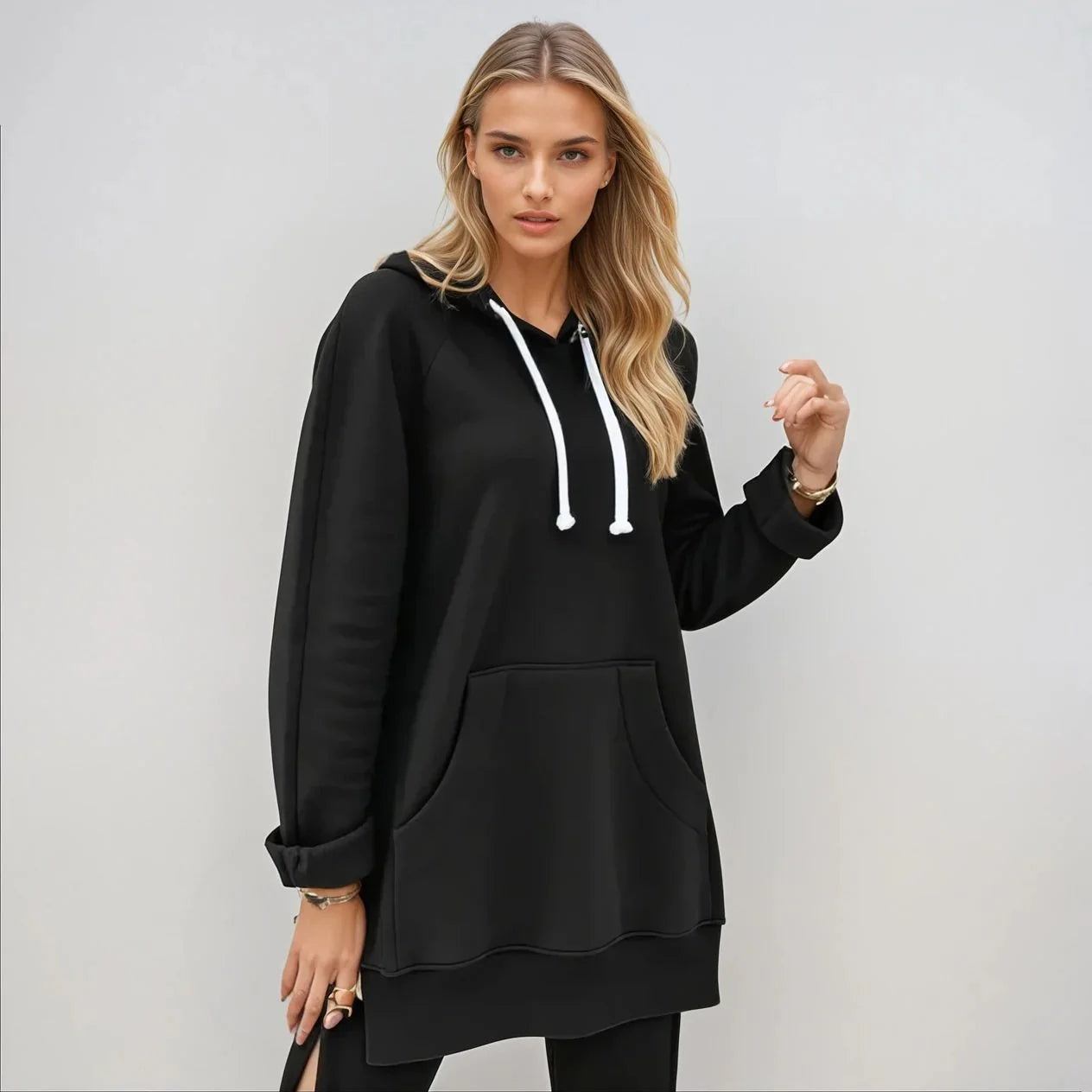 OVERSIZED HOODIE DRESS simple, vintage, premium, professional
