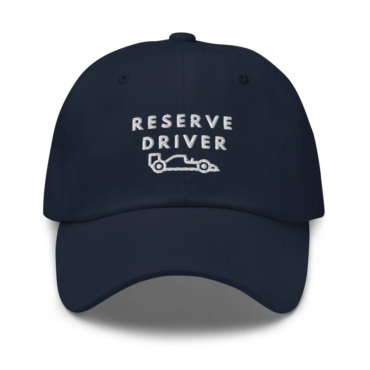 Reserve Driver White Embroidered Dad Hat simple, vintage, premium, professional
