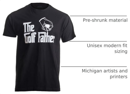 The Golf Father | Funny Saying Golfing Shirt, Golfer Club Ball Humor for Men T-Shirt