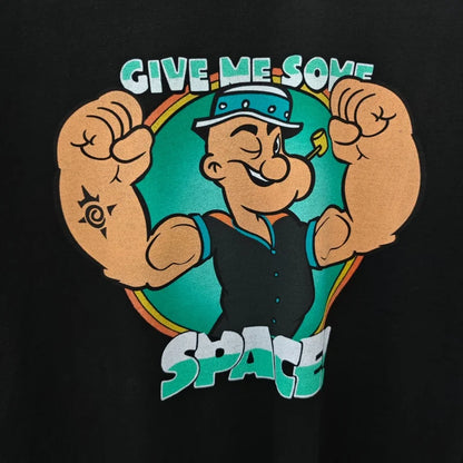 Men Thick Fabric Crew T-Shirt Retro Fitness Cartoon Graphic Casual Daily Tee simple, vintage, premium, professional