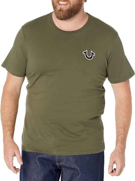 True Religion Men’S Buddha Logo Crew Neck Tee Shirt