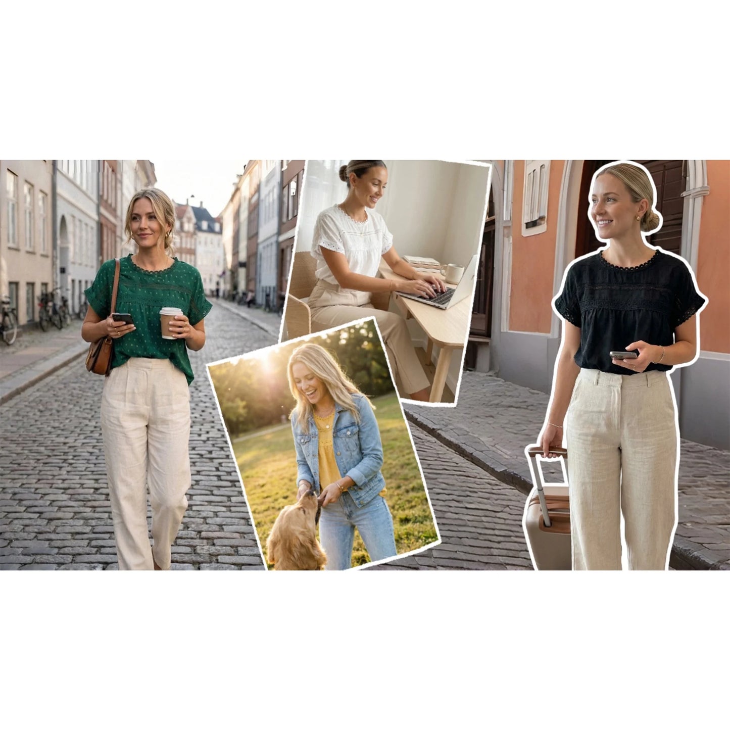 Summer Shirts for Women Short Sleeve Blouses Ladies Crewneck Lace Crochet Tops Dressy Chiffon Blouses simple, vintage, premium, professional