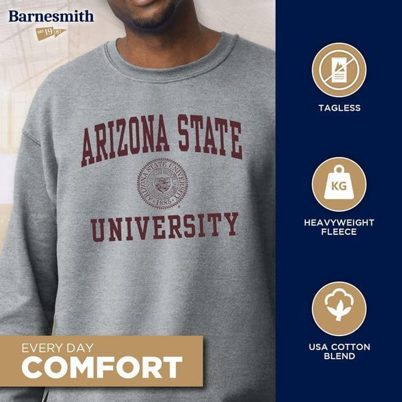 Crewneck Sweatshirt for College, Heritage Logo, Adult Unisex simple, vintage, premium, professional