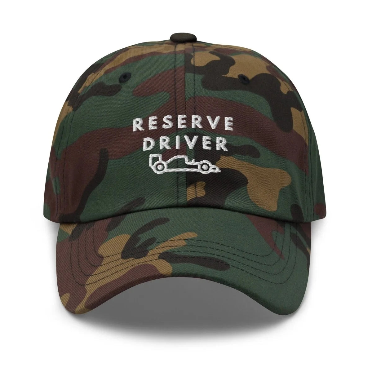 Reserve Driver White Embroidered Dad Hat simple, vintage, premium, professional